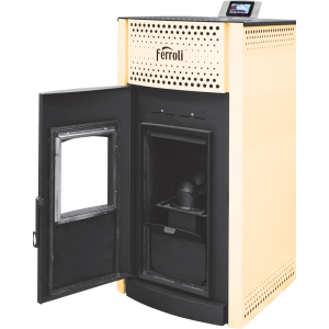 Salerno Pellet 24 pelletikamin veeringlusega. Photo 2